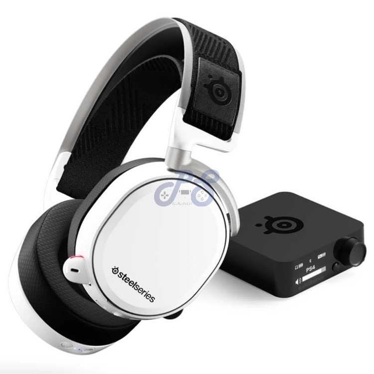 steelseries arctis pro wireless gaming headset for ps5 ps4 pc white