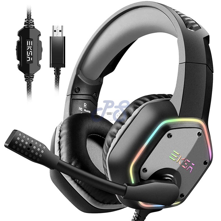 eksa e1000 usb gaming headset white