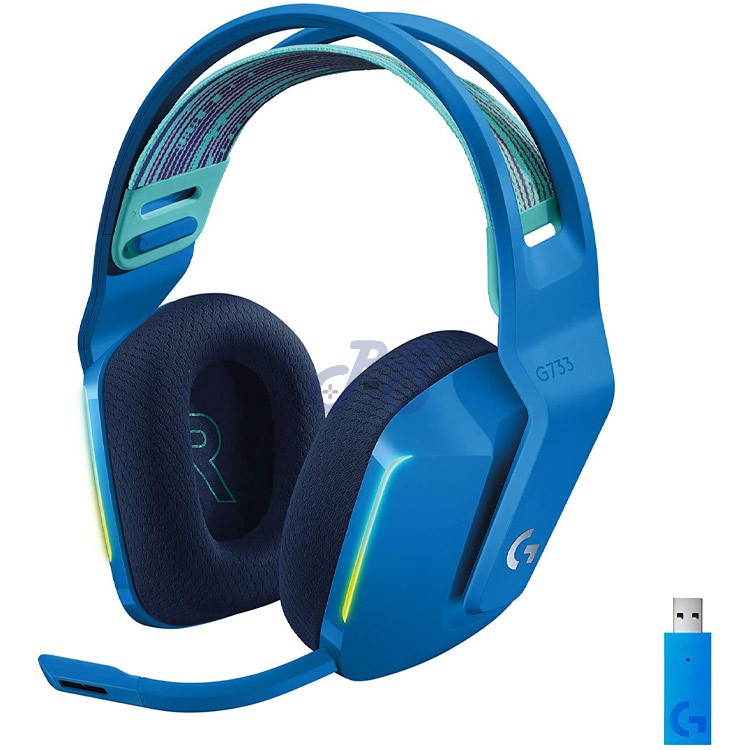 logitech g733 lightspeed wireless gaming headset blue