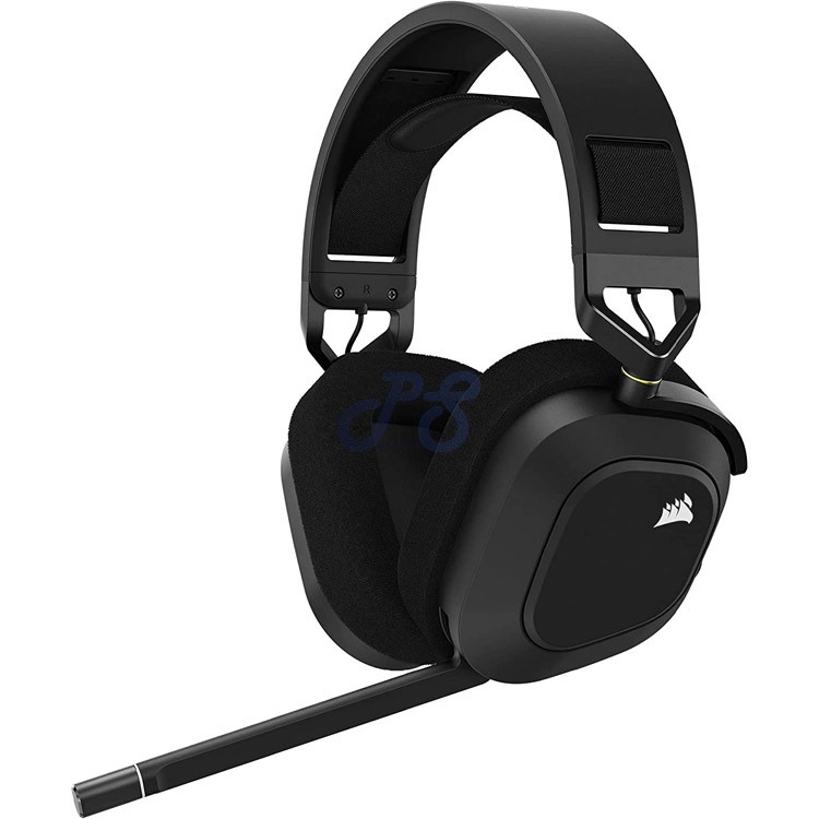 corsair hs80 rgb wireless gaming headset carbon black