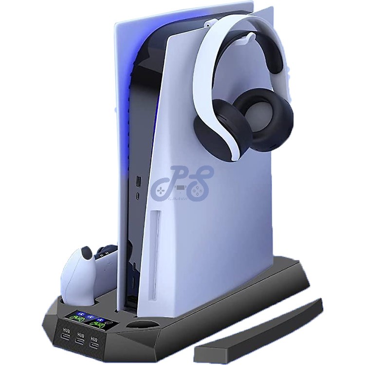 javrunwof multifunctional cooling stand for ps5 black