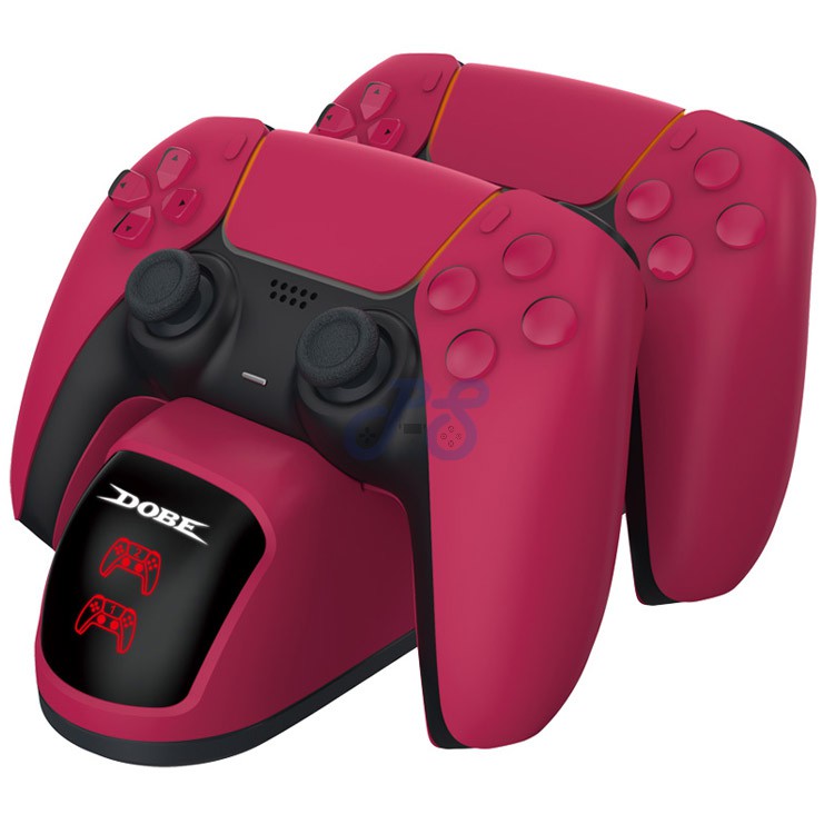 dobe charging dock for ps5 red