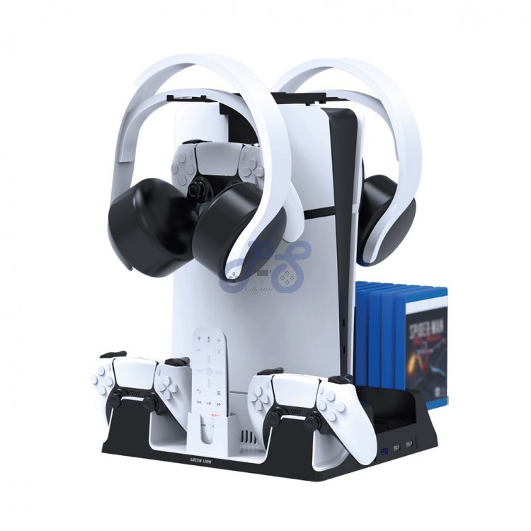 green lion ps5 cooling stand dual controller charging station