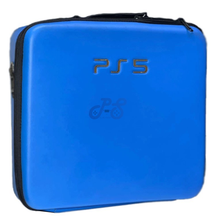 playstation 5 hard case blue leather