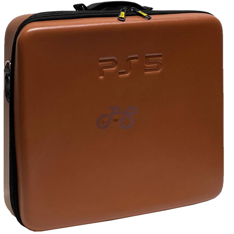 playstation 5 hard case solid brown