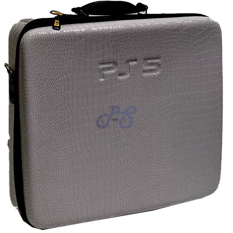 playstation 5 hard case silver skin