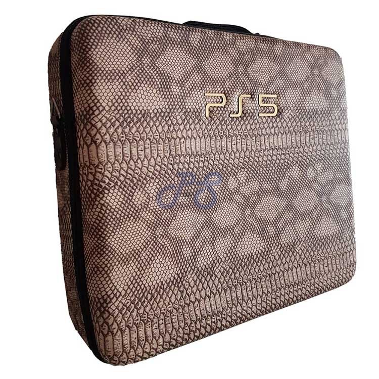 playstation 5 hard case snake leather