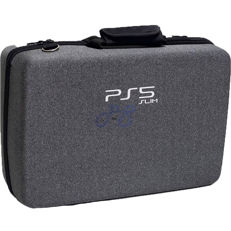 playstation 5 slim hard case grain gray
