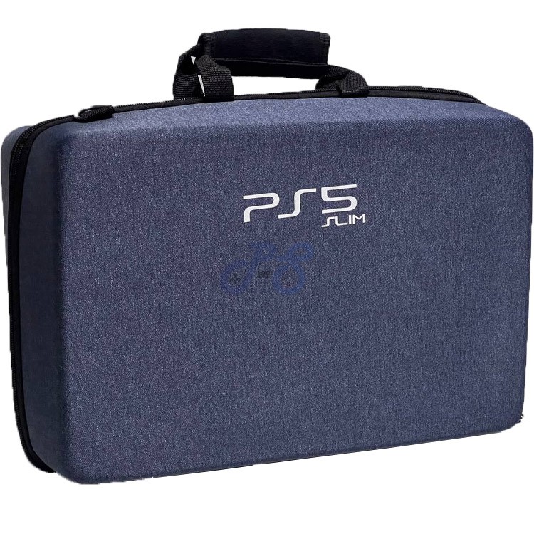 playstation 5 slim hard case jean blue