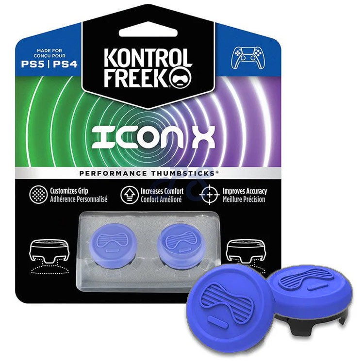 kontrolfreek icon x performance thumbsticks for playstation blue