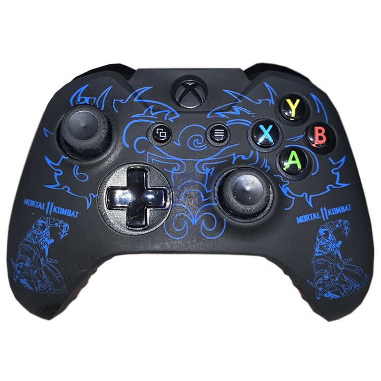 xbox one controller cover mortal kombat blue