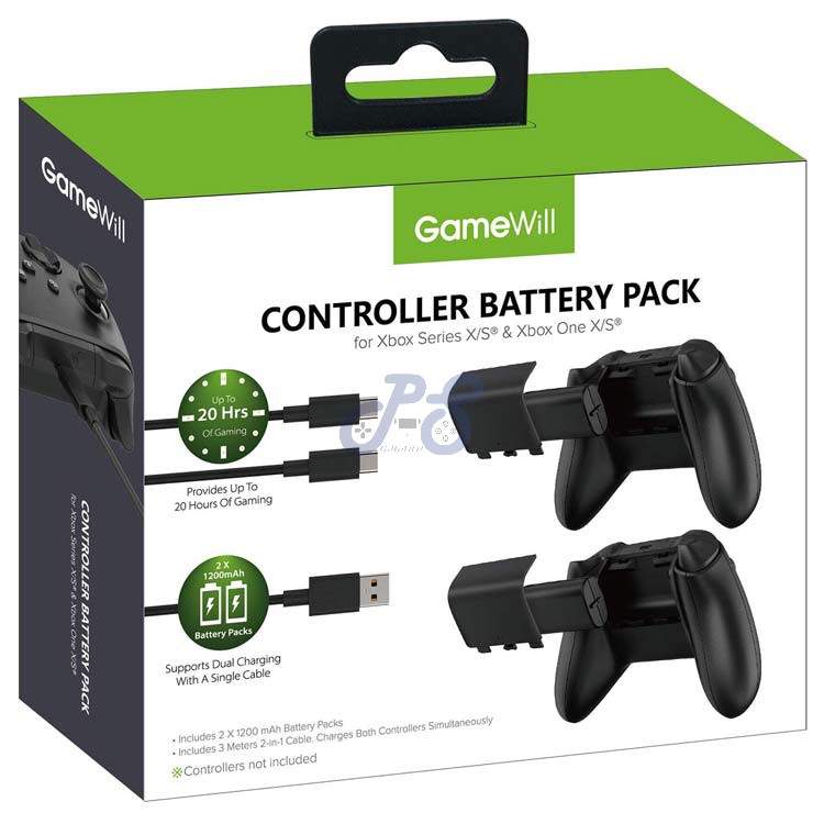 gamewill controller battery pack for xbox
