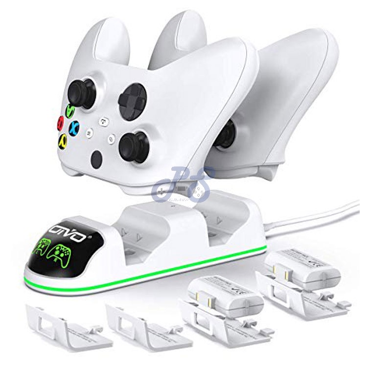 oivo dual charging dock for xbox with two batteries white