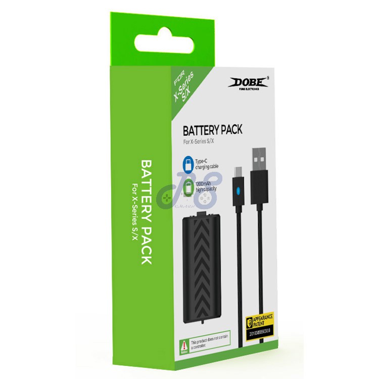 dobe battery pack for xbox series x s controller black