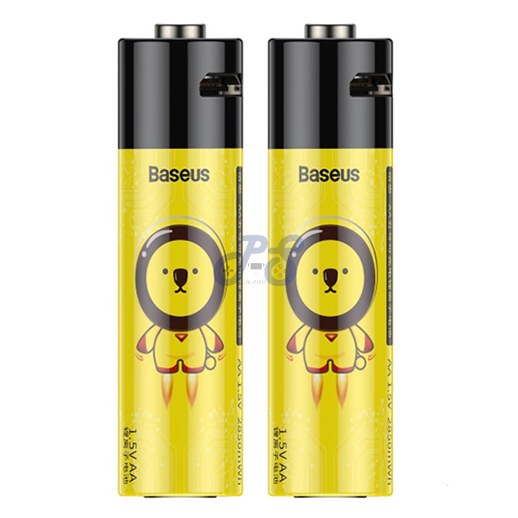 baseus aa rechargeable li ion battery x2
