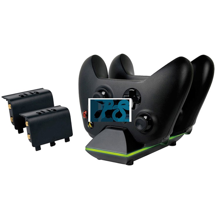 sparkfox dual controller charge dock and battery pack for xbox one