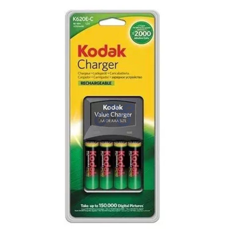 kodak k620e c battery charger with 4 aa batteries