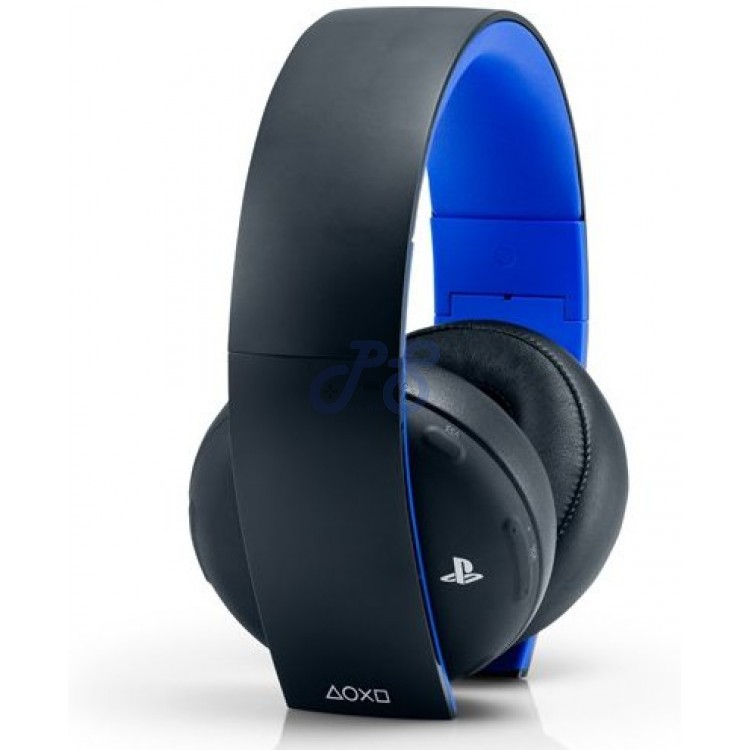 playstation gold wireless stereo headset jet black new