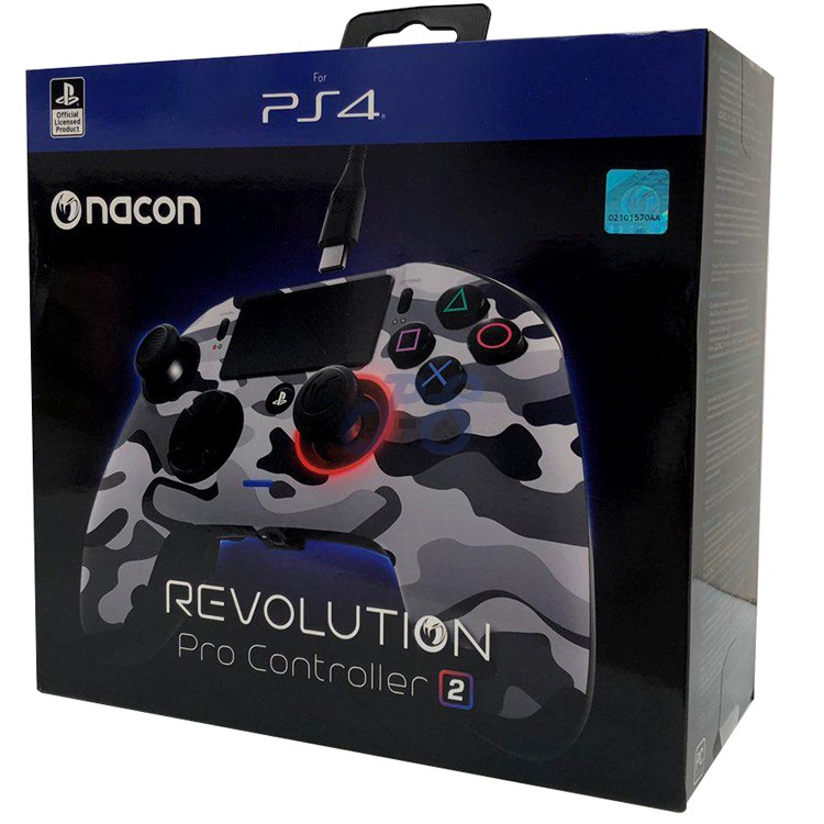 nacon revolution pro controller v2 grey camo ps4