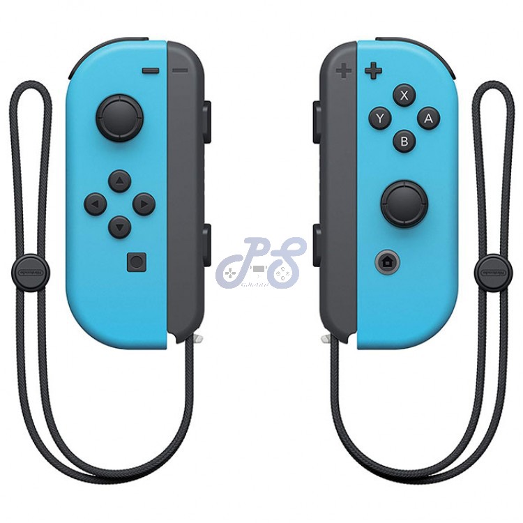 nintendo switch joy con controller pair neon blue
