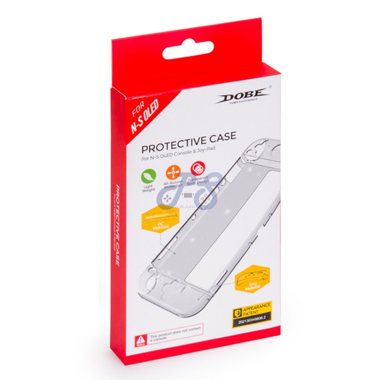 dobe protective case for nintendo switch oled crystal