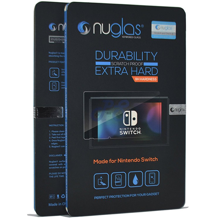 nuglas extreme hard protective film for nintendo switch