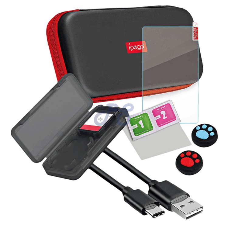 ipega 9 in 1 essential kit for nintendo switch lite