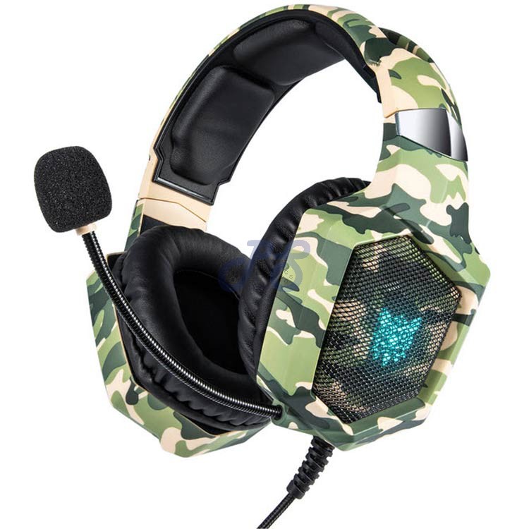 onikuma k8 professional gaming headset green camo