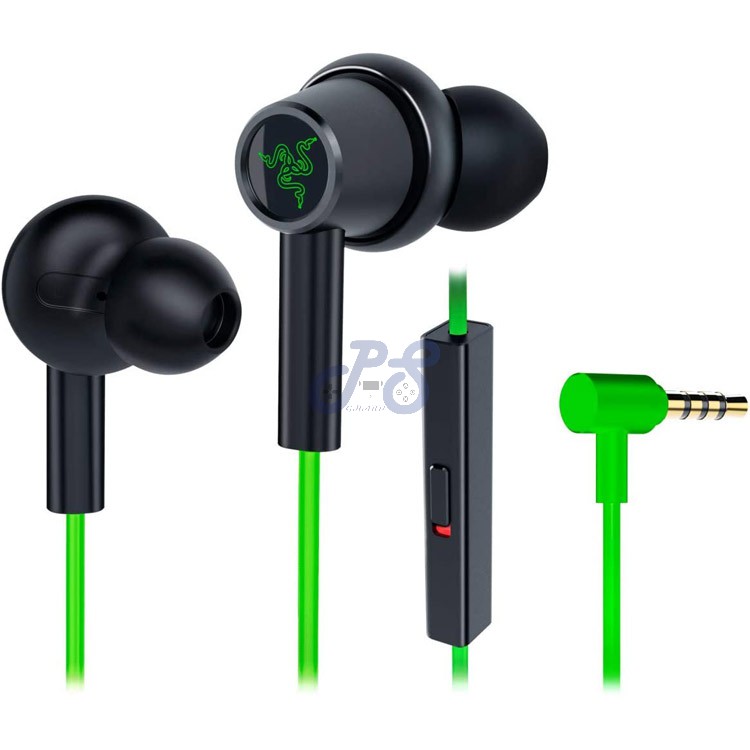 razer hammerhead duo in ear gaming headset console green
