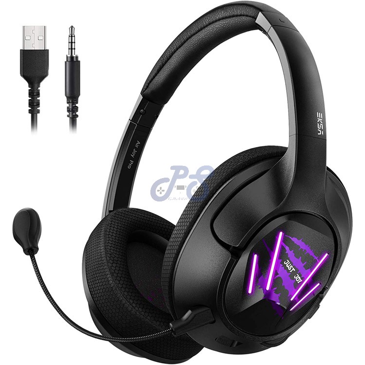 eksa air joy pro gaming headset purple