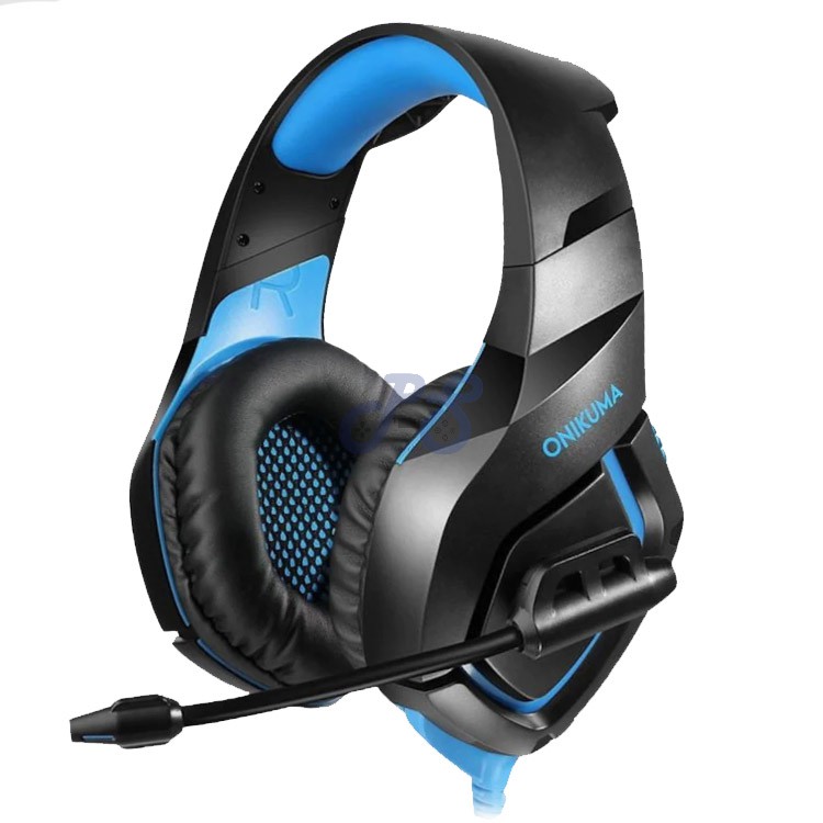 onikuma k1b gaming headset blue
