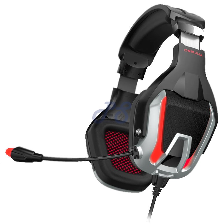 Onikuma K12 Gaming Headset Black Red