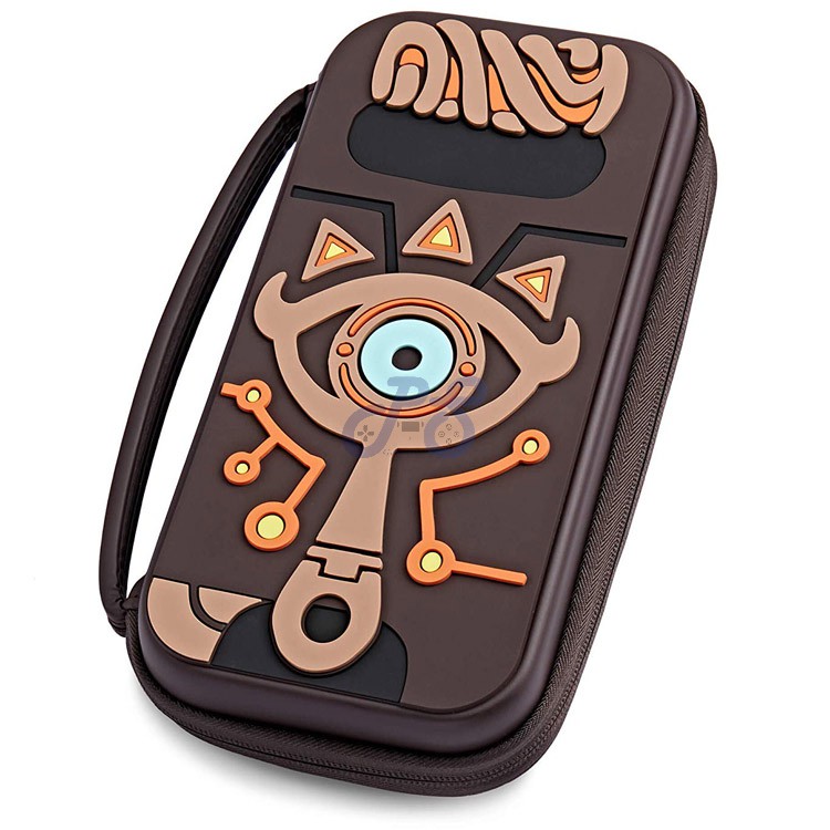 pdp nintendo switch premium case sheikah eye edition brown