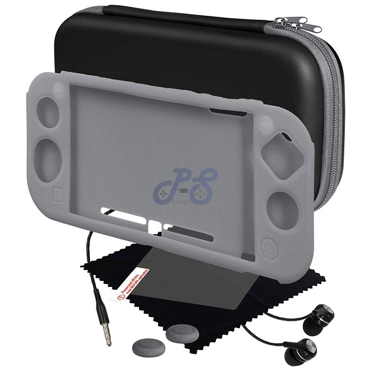 blackfire gamer essentials accessories kit for nintendo switch lite grey
