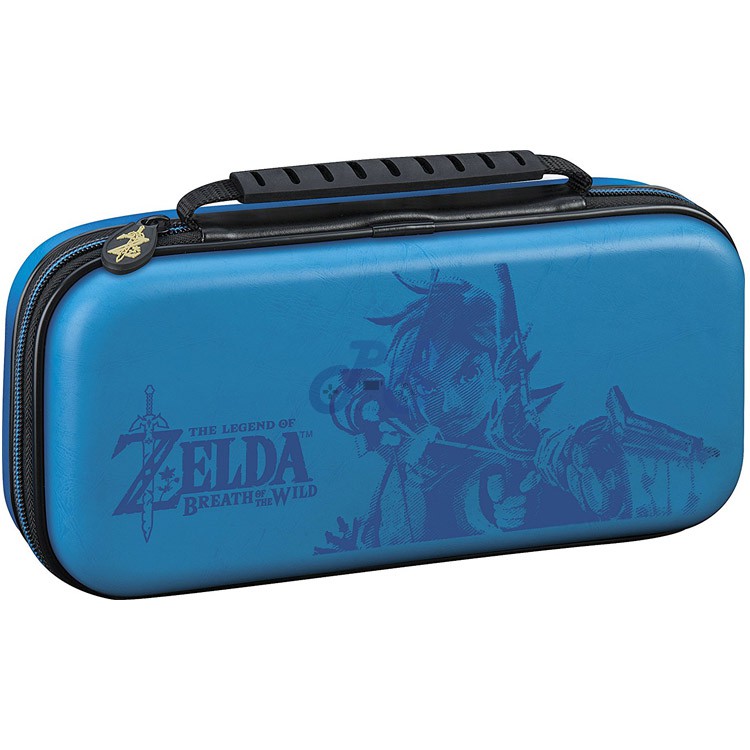 nintendo switch game traveler deluxe travel case zelda breath of the wild blue