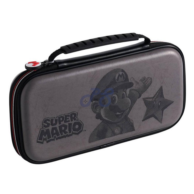 nintendo switch deluxe travel case super mario edition grey