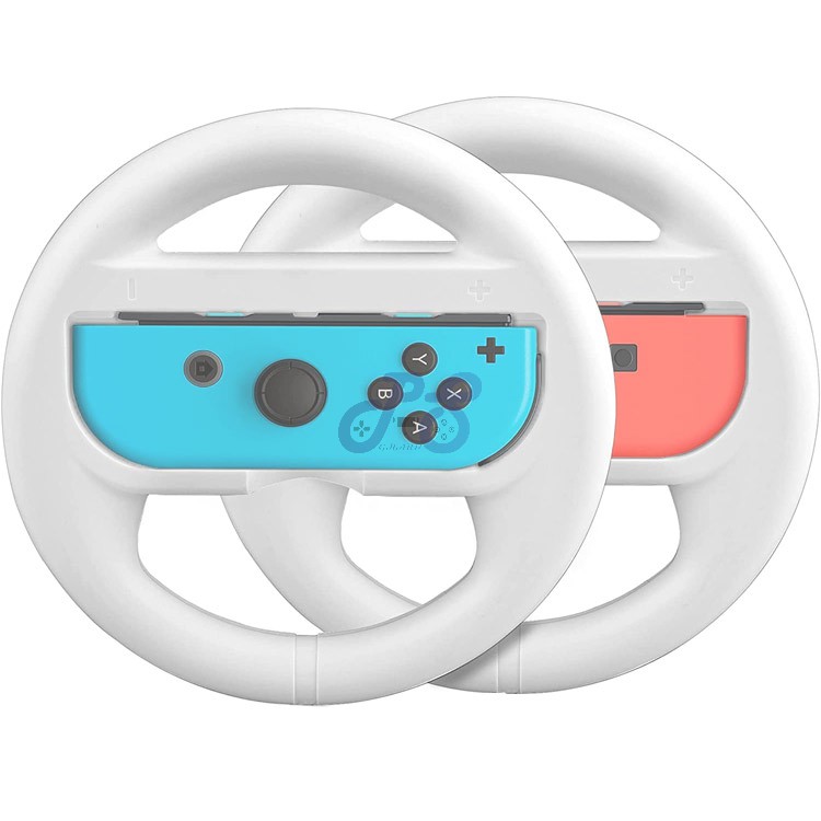 eimgo steering wheel kit for nintendo switch white x2