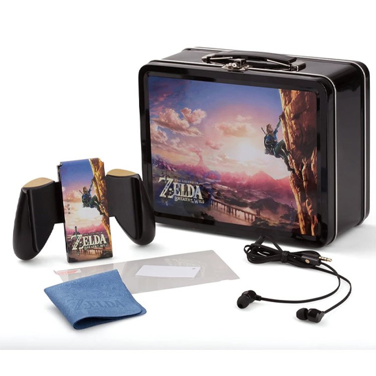 powera collectible lunchbox kit for nintendo switch botw climbing link edition