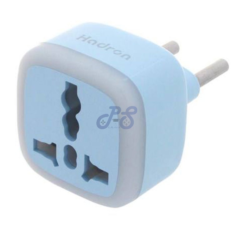 hadron eu power plug adapter blue