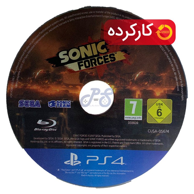 sonic forces r2 ps4 کارکرده بدون قاب