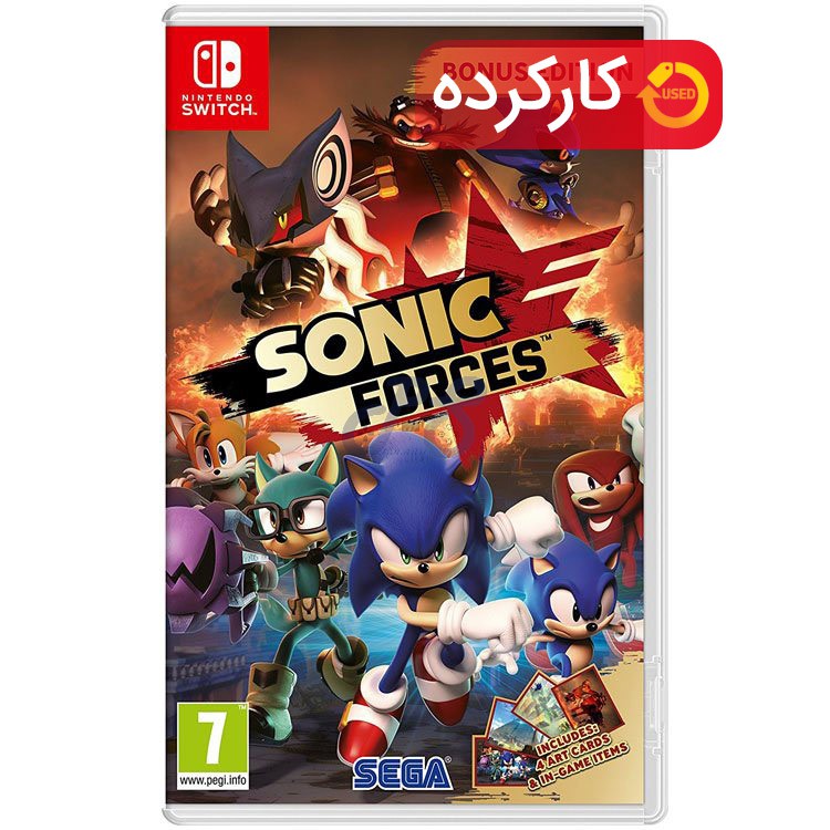sonic forces bonus edition nintendo switch کارکرده