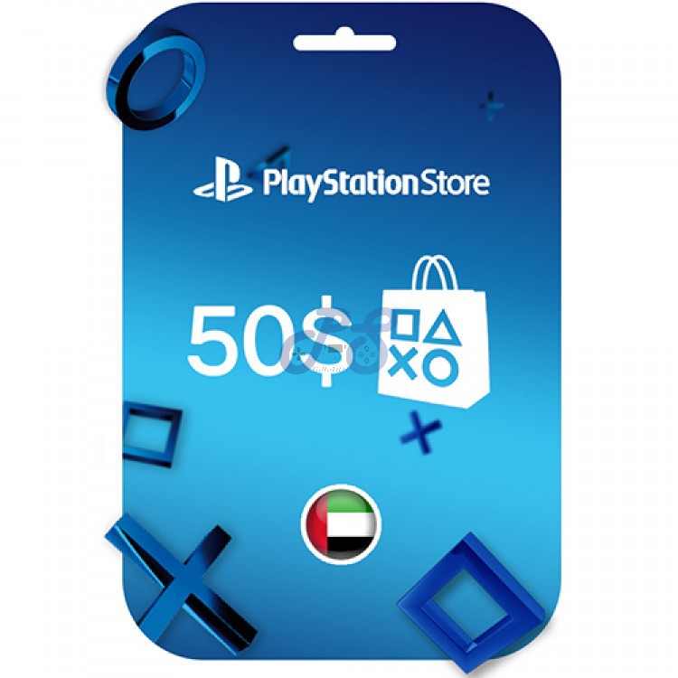 خرید گیفت کارت PSN امارات 50 دلاری Playstation Network Gift Card