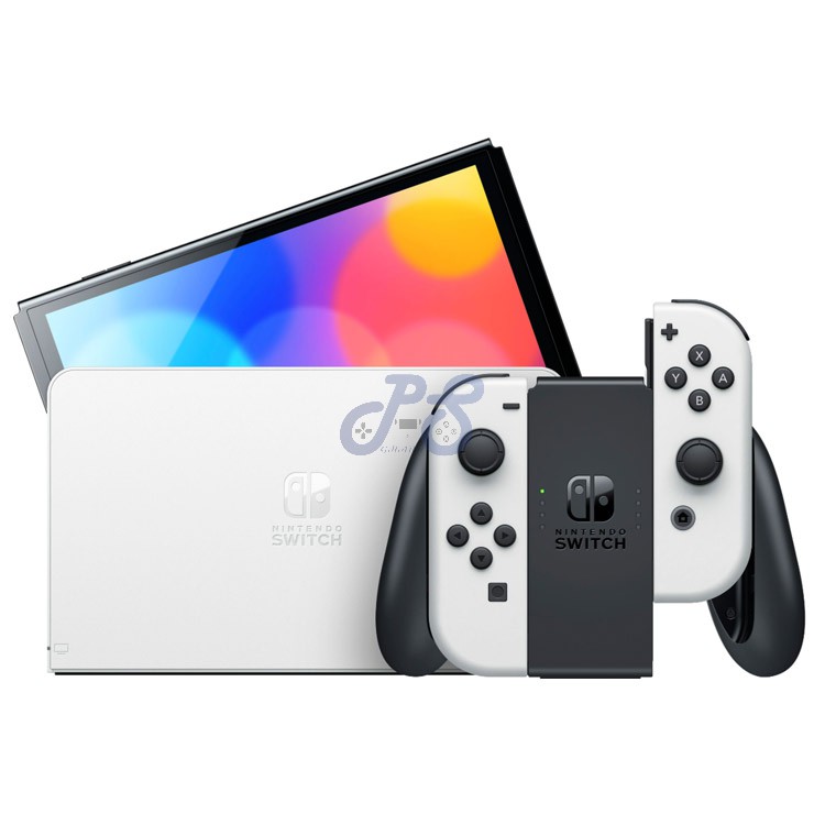 nintendo switch oled model with white joy con
