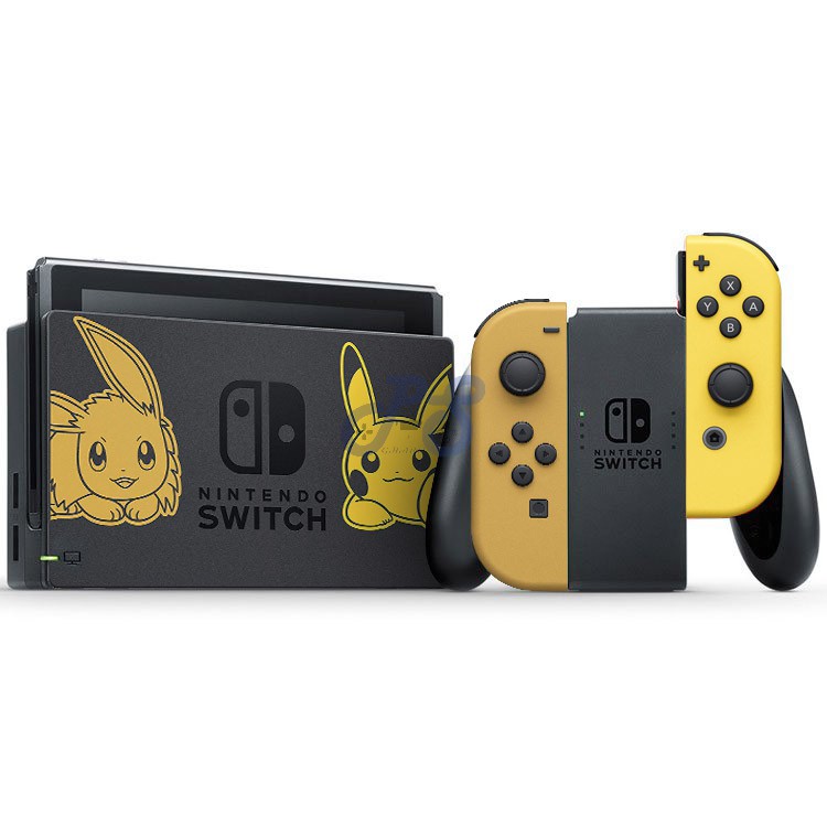 Nintendo Switch Pikachu and Eevee Edition with Pokemon Lets Go Pikachu