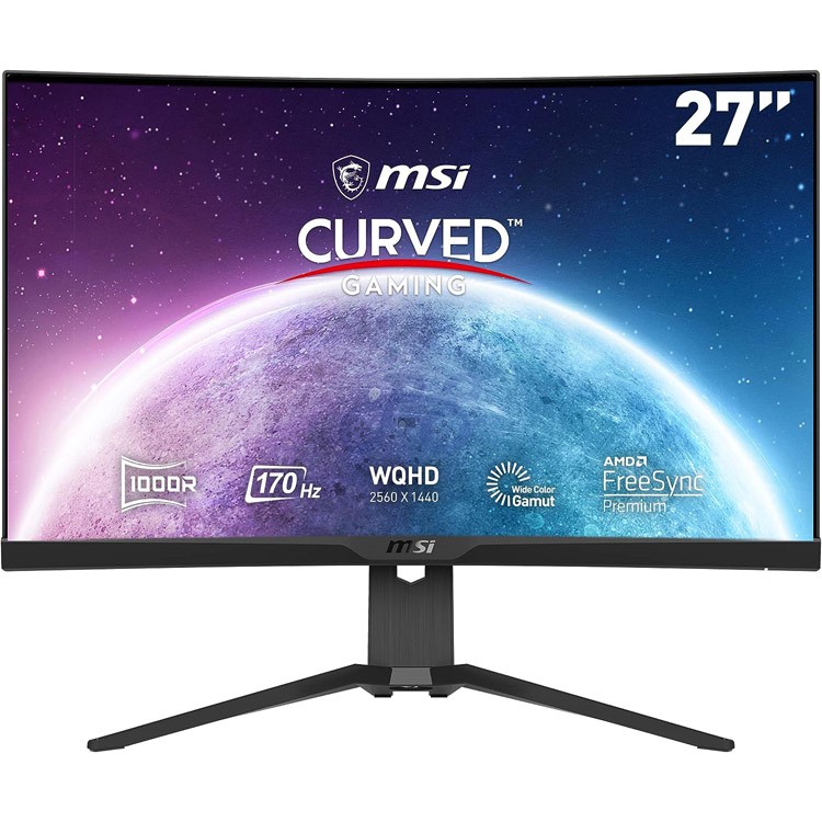 msi g272cqp wqhd curved gaming monitor