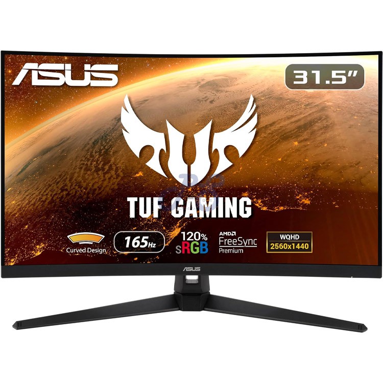 tuf vg32vq1br wqhd curved gaming monitor