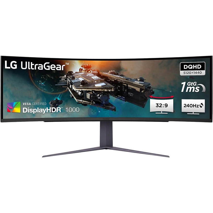 lg ultragear 49gr85dcb dualqhd curved gaming monitor
