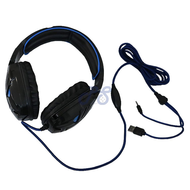 akorn ok6000 gaming headset blue