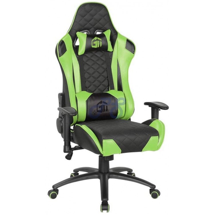 gamertek lightning gaming chair green