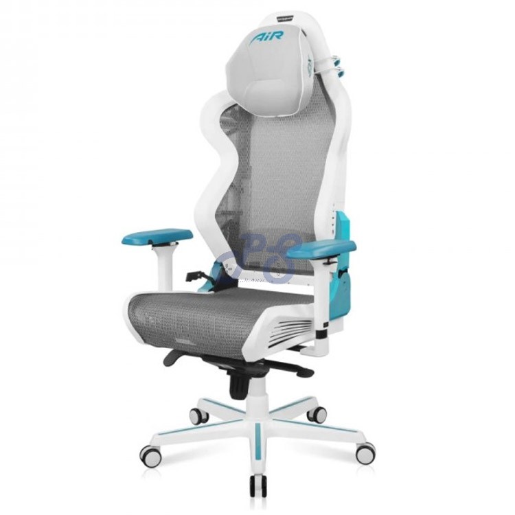 dxracer air series gaming chair white blue
